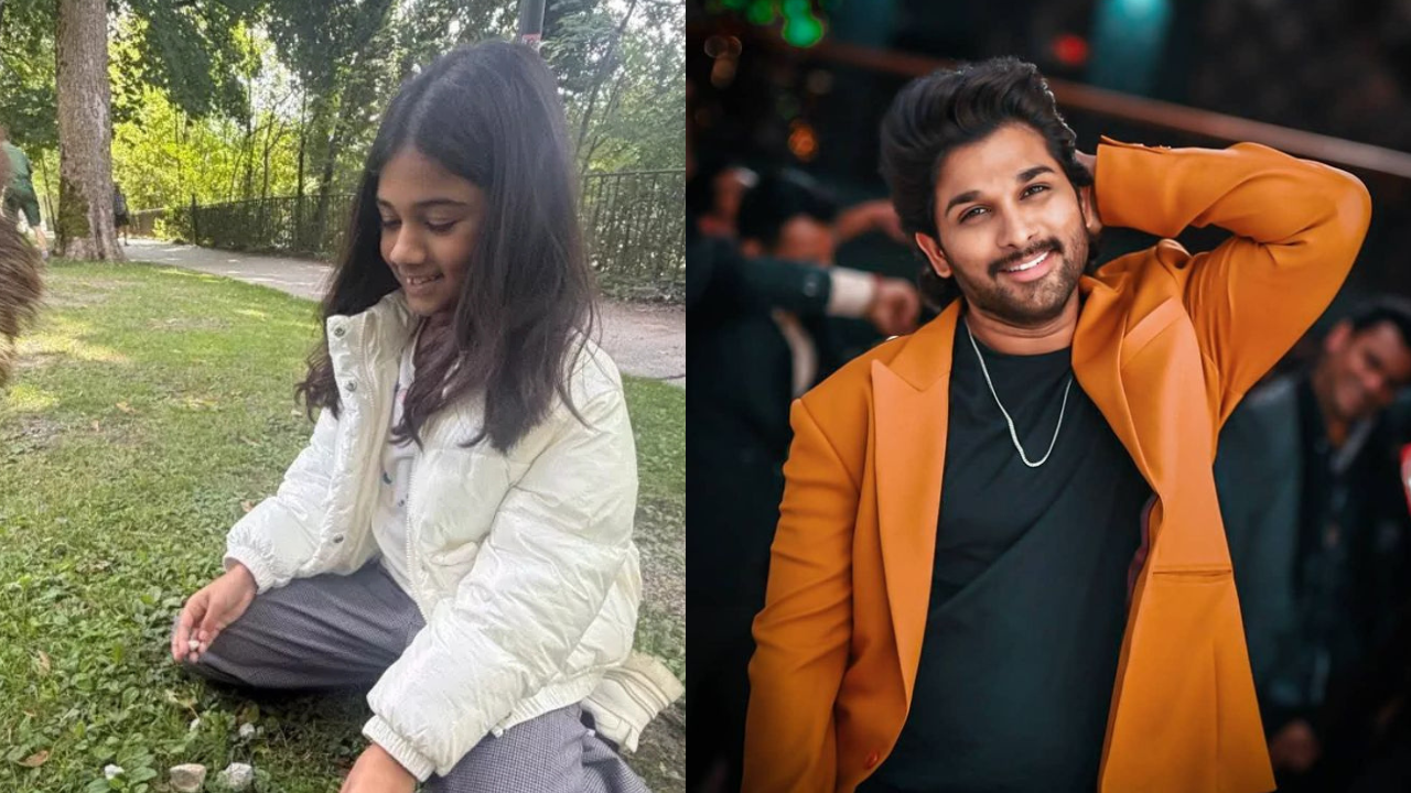Allu Arjun`s daughter Allu Arha`s beautiful candid