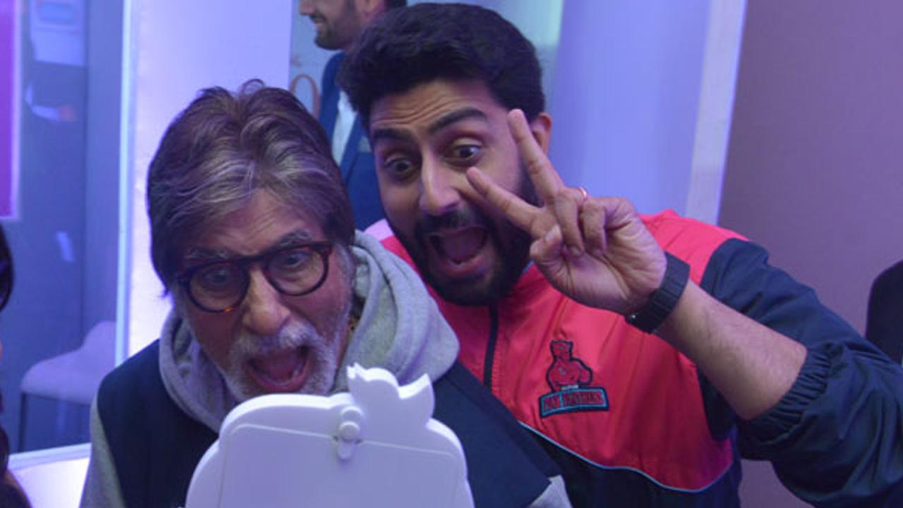 Amitabh Bachchan and Abhishek Bachchan