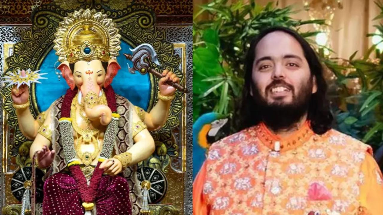 Ganesh Chaturthi: Anant Ambani Donates 20kg Gold Crown To Lalbaugcha Raja