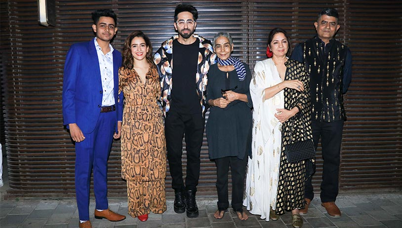 Team Badhaai Ho celebrate films blockbuster success