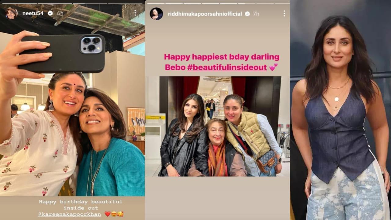 Here Is How Neetu Kapoor And Riddhima Kapoor Wished Darling Kareena Kapoor On Her Birthday
