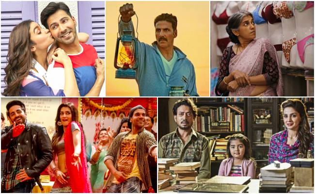 badrinath ki dulhania, hindi medium, lipstick under my burkha, toilet ek prem kathaa, bareilly ki barfi