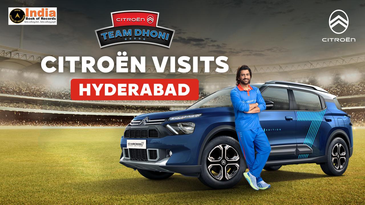 Citroen aur Dhoni ke saath Cheer Kar, India ke Jeet ko Lock Kar in Hyderabad