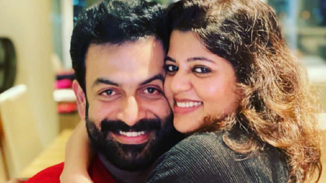 Prithviraj Sukumaran and Supriya Menon