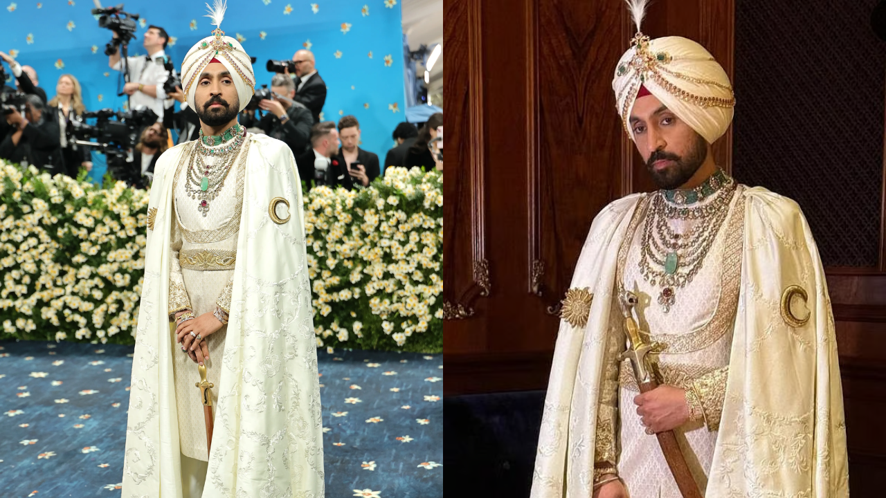 Met Gala 2025: Diljit Dosanjh Rocks The Blue Carpet in Punjabi Heritage Ensemble