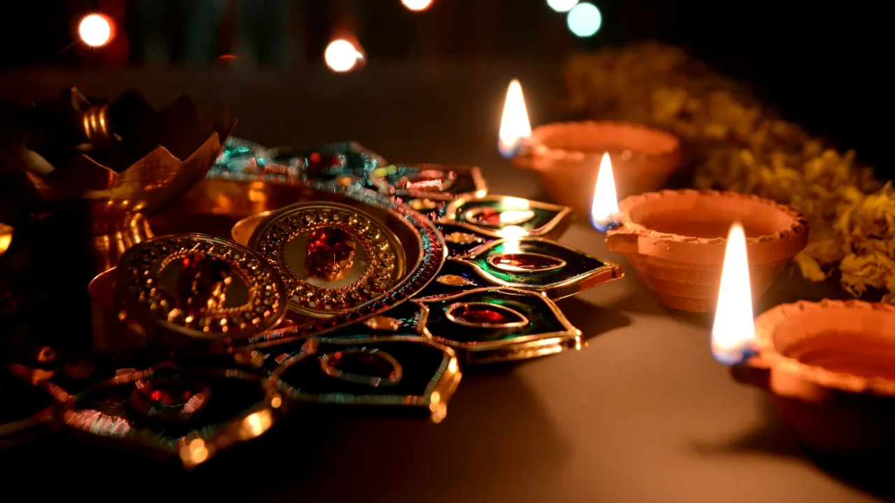 3. Handcrafted Diyas or Lamps