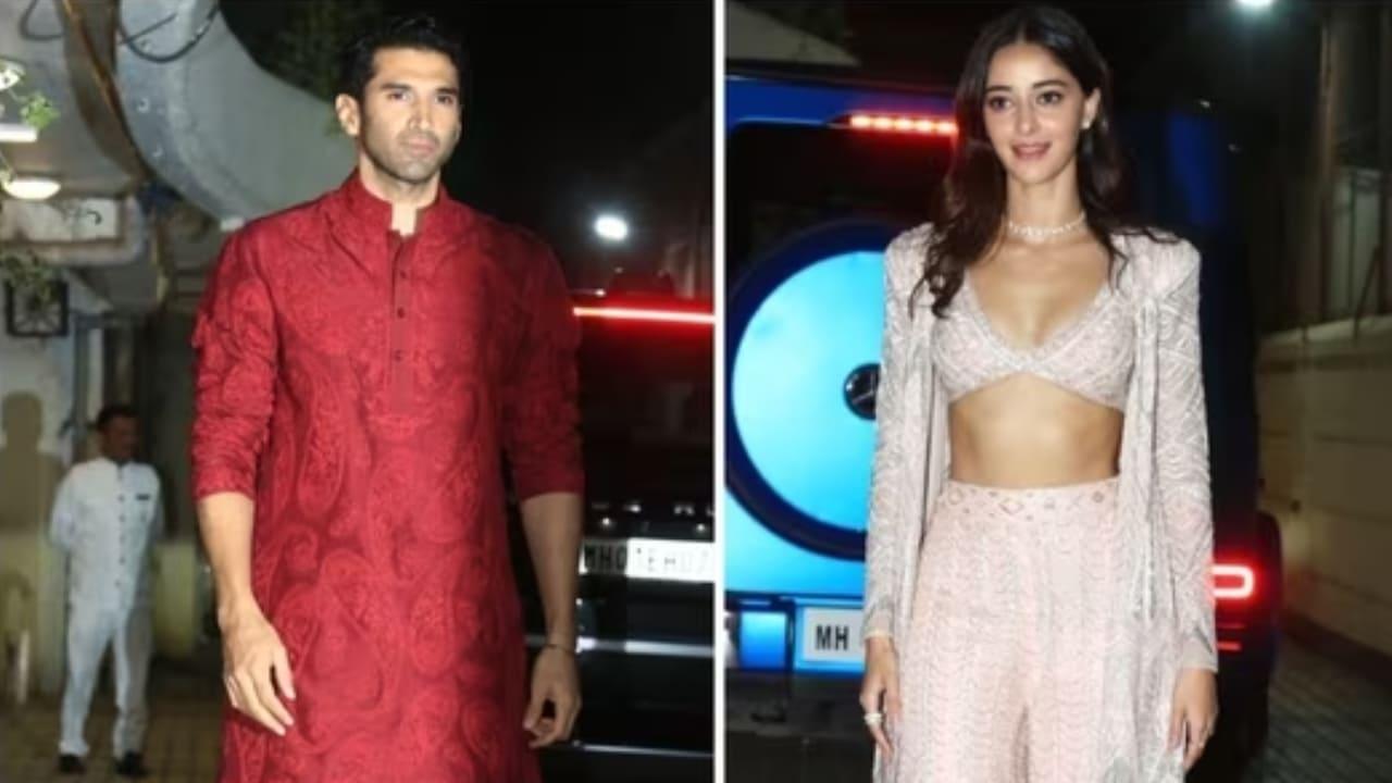 Ananya Panday And Aditya Roy Kapur Spotted At Sara Ali Khan`s Diwali Party