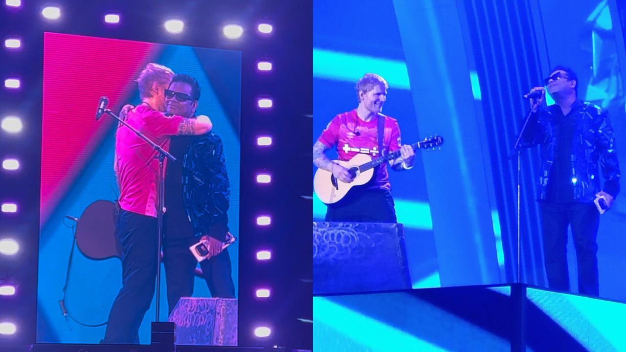 AR Rahman Makes a Surprise Appearance at Ed Sheeran’s Chennai Concert