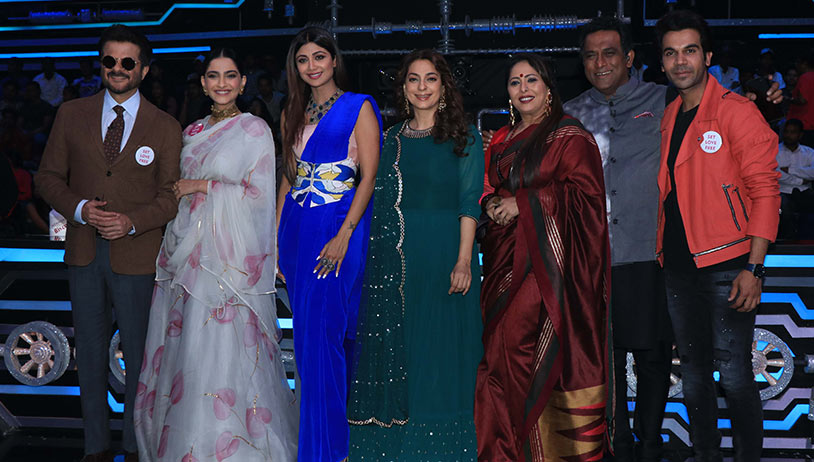 Team Ek Ladki Ko Dekha Toh Aisa Laga snapped on the sets of Super Dancer 3