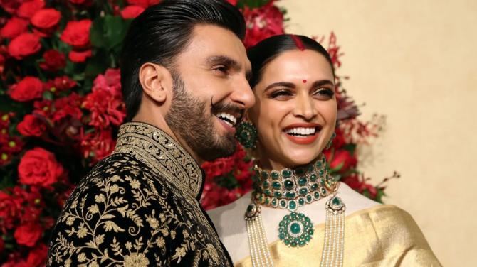 Ranveer and Deepika stunning in traditionals