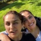 Lara Dutta and Huma Qureshi get goofy on BellBottom set