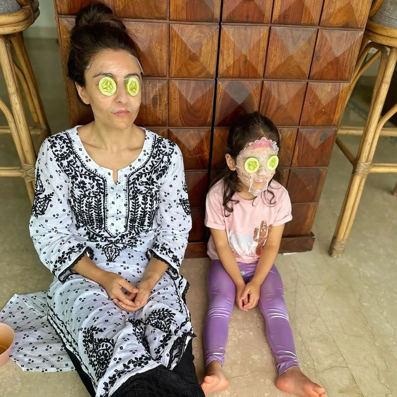 The little one enjoyed a rejuvenation session with her mom Soha Ali Khan
