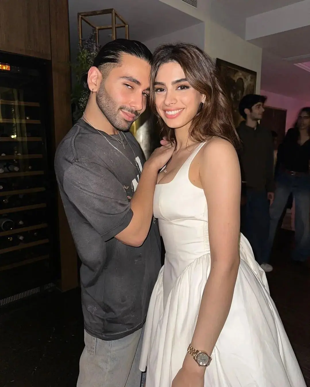 Orry and Miss Betty Cooper aka Khushi Kapoor.Everyone please say thank you Orry for blessing us with this picture of Khushi Kapoor looking like a doll