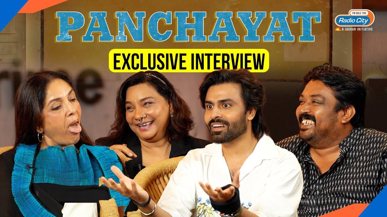 Panchayat S4 Official Interview Jitendra Kumar Neena Gupta Faisal M and Sunita R