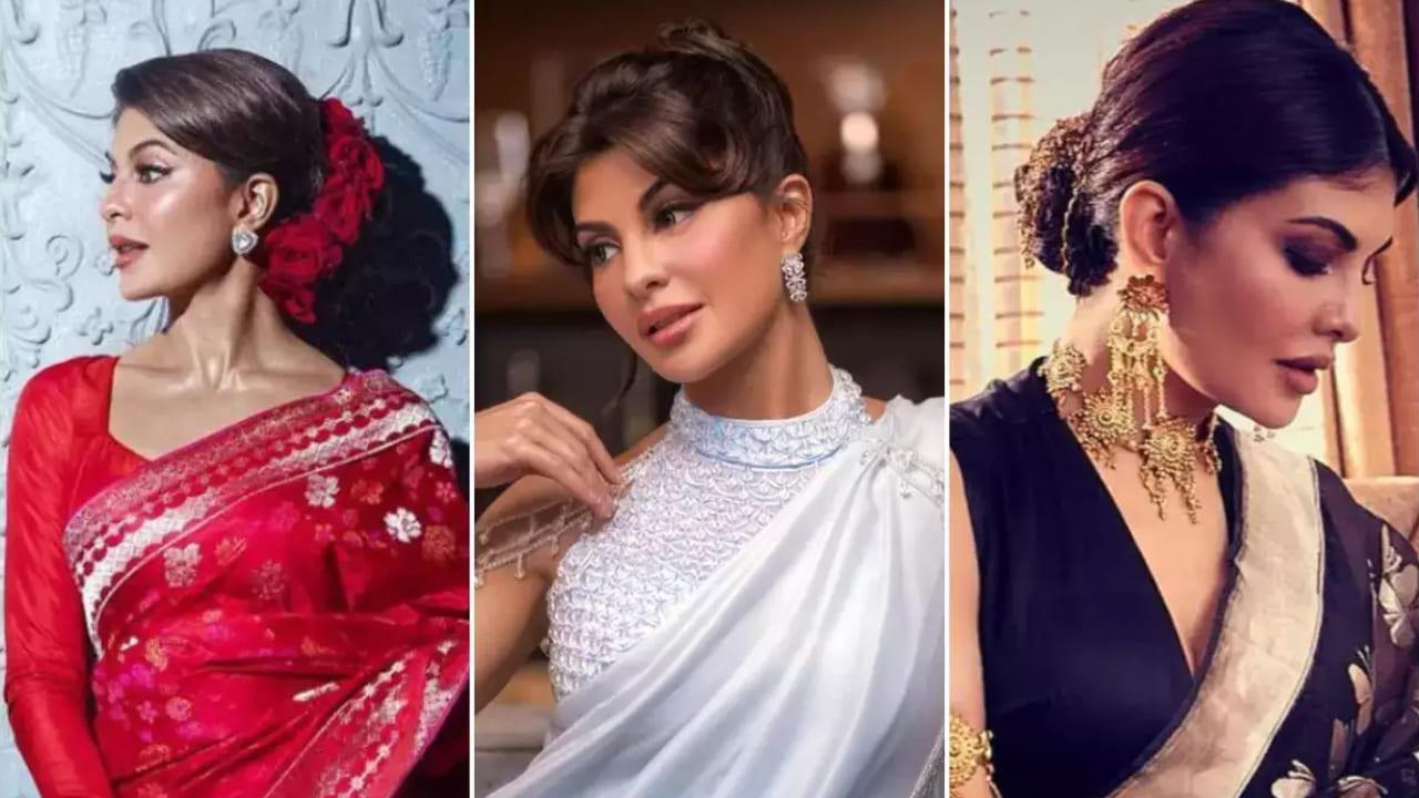 5 Times Jacqueline Fernandez Slayed In Sarees, Making Us Want To Raid Her Wardrobe