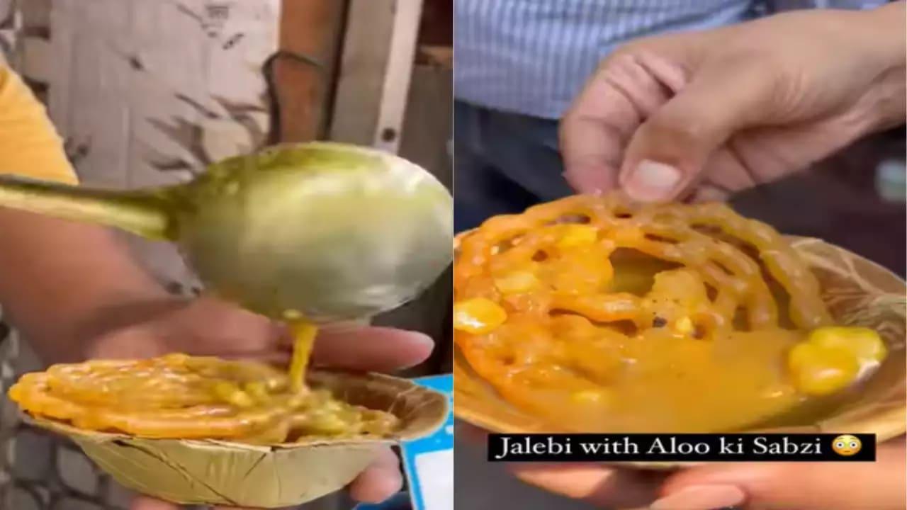What A Bizarre Food Combination! Jalebi With Aloo Ki Sabzi Makes Netizens Want To Puke