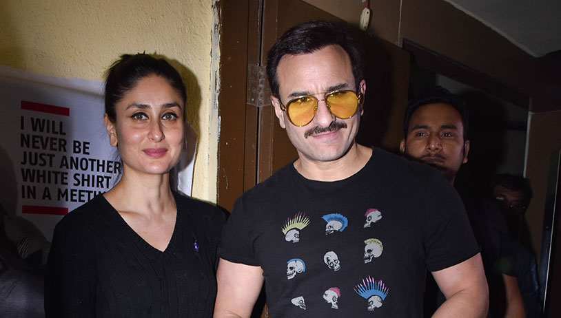 Kareena rocks the uber casual look at the special screening of Saif Ali Khans Jawaani Jaaneman