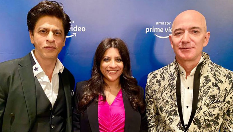 Shah Rukh Khan and Zoya Akhtar host Amazon.com Founder Jeff Bezos