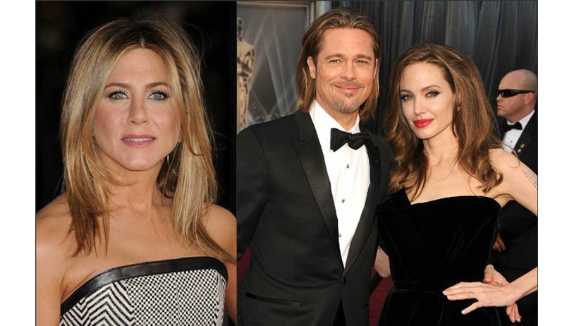 Jennifer Aniston and Brad Pitt