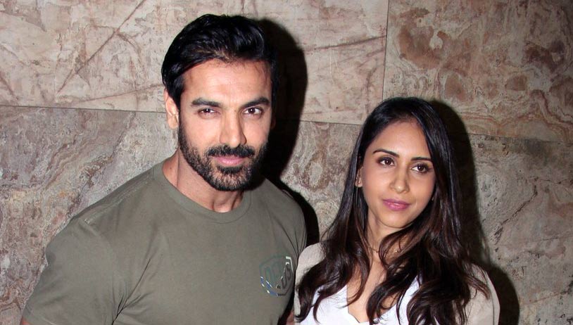 Force 2: John Abraham snapped with wife Priya Runchal at private screening
