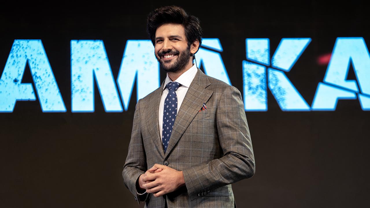 Dhamaka Trailer Launch Event: Kartik Aaryan, Mrunal Thakur, Amruta Subhash spotted