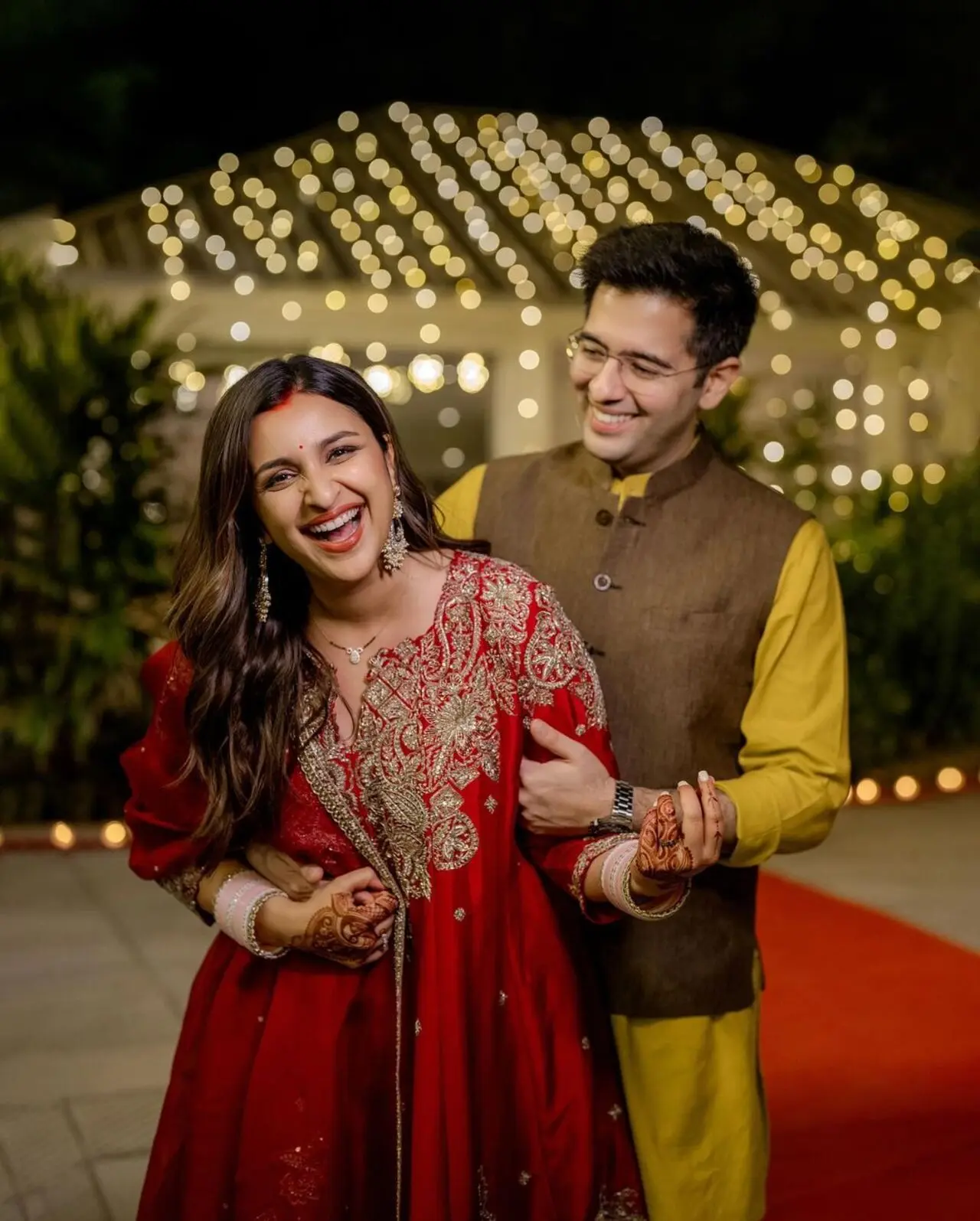 This was Parineeti Chopra and Raghav Chadha`s first Karwa Chauth together after their wedding in September