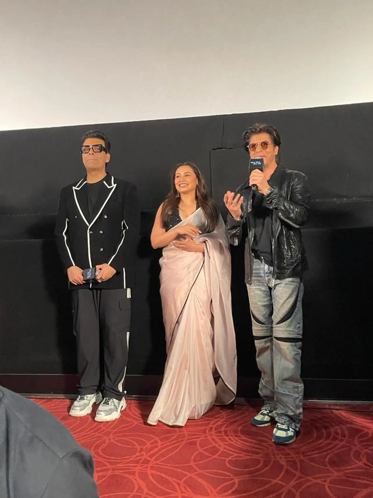 Shah Rukh, Rani and Karan addressed fans at the screening of Kuch Kuch Hota Hai