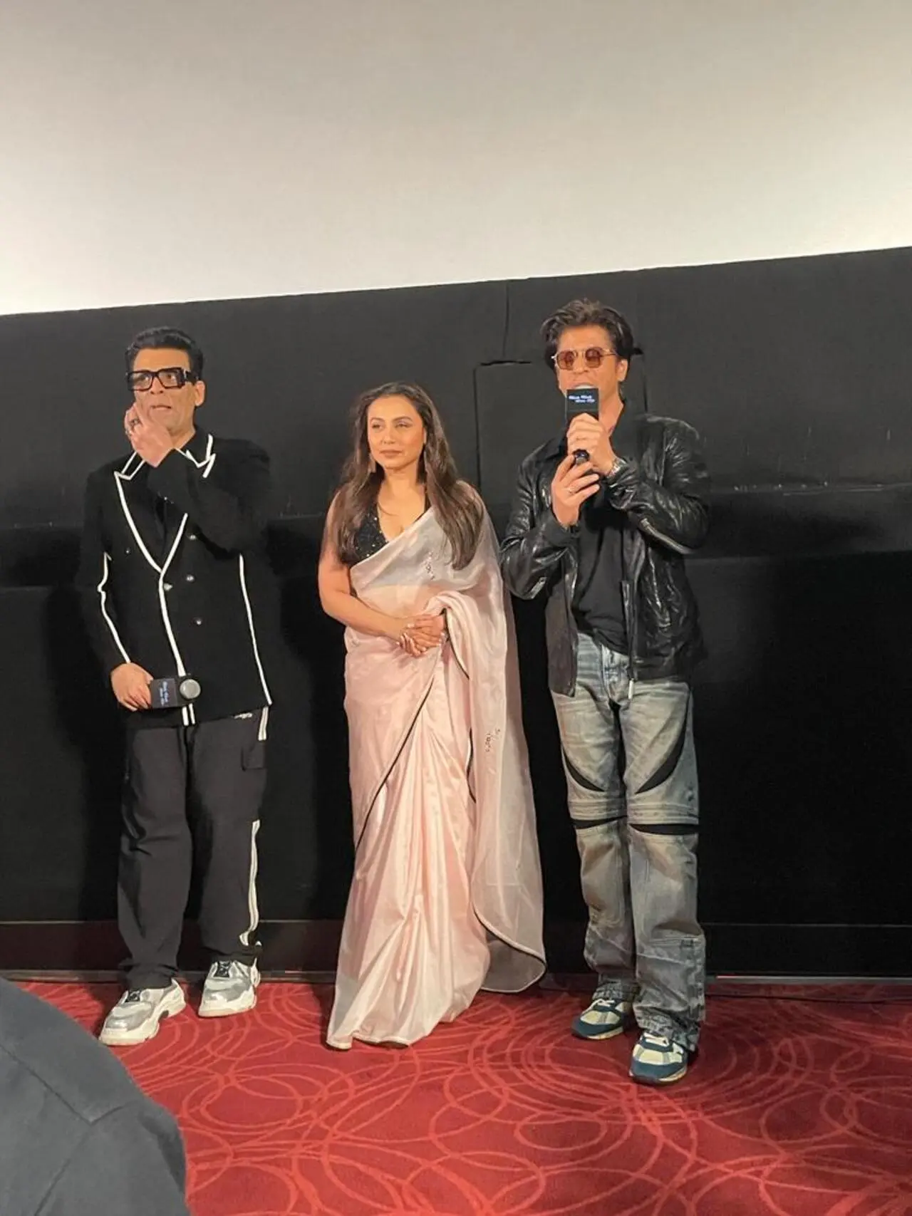 Shah Rukh, Karan and Rani`s visit came as a surprise to fans