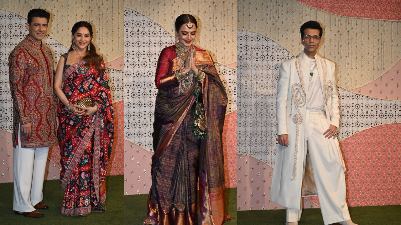 Madhuri Dixit, Dr. Nene, Rekha ji and Karan Johar