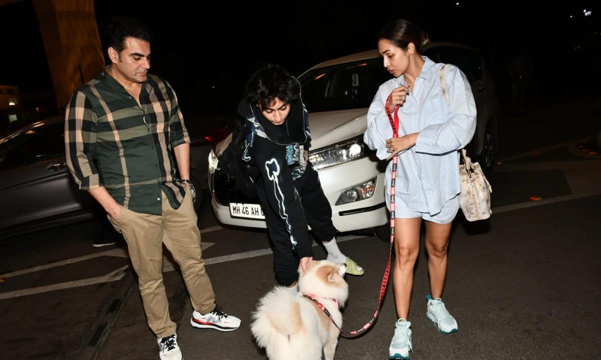 SPOTTED! Malaika Arora And Arbaaz Khan At The Airport To See Off Their Son Arhaan Khan