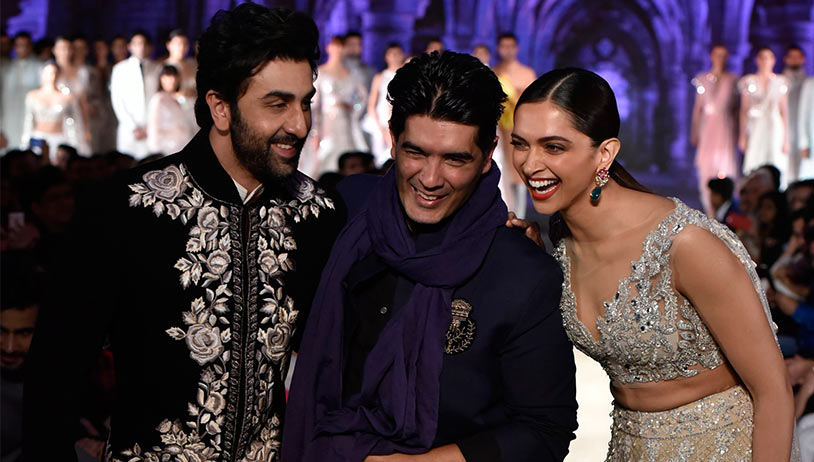 Ranbir Kapoor and Deepika Padukone walk the ramp for Manish Malhotra