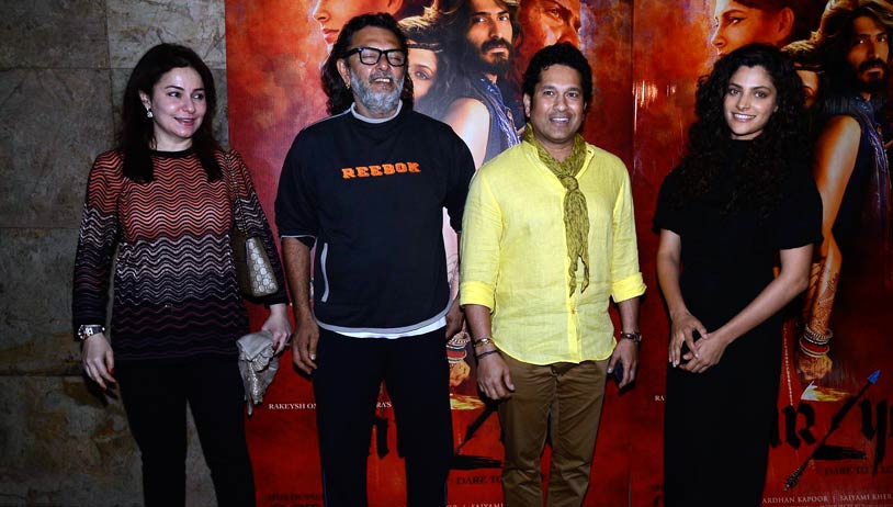 Mirzya: Saiyami Kher hosts the Master Blaster Sachin to special screening