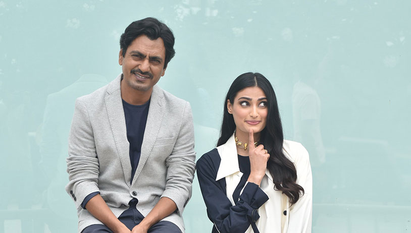 Motichoor Chaknachoor: Nawazuddin, Athiya are happy faces during radio promotions