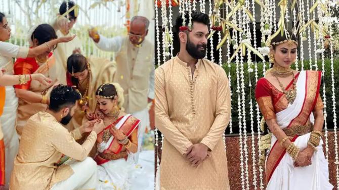 See pictures: Mouni Roy ties the knot with Suraj Nambiar in Goa
