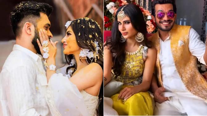See pictures: Mouni Roy ties the knot with Suraj Nambiar in Goa
