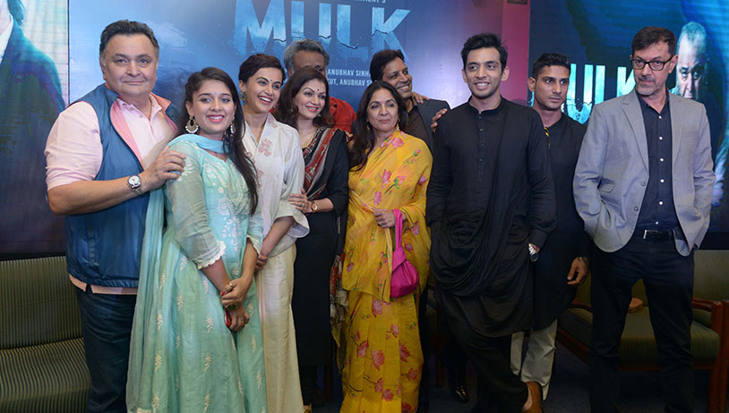 Rishi Kapoor, Taapsee Pannu snapped at Mulk Press Meet in Delhi