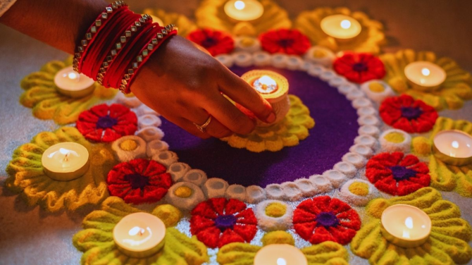 3. Rangoli and House Decoration