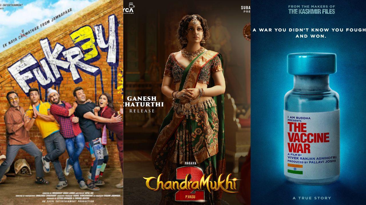 It`s Chandramukhi 2 Vs Fukrey 3 Vs The Vaccine War at The Box Office Today