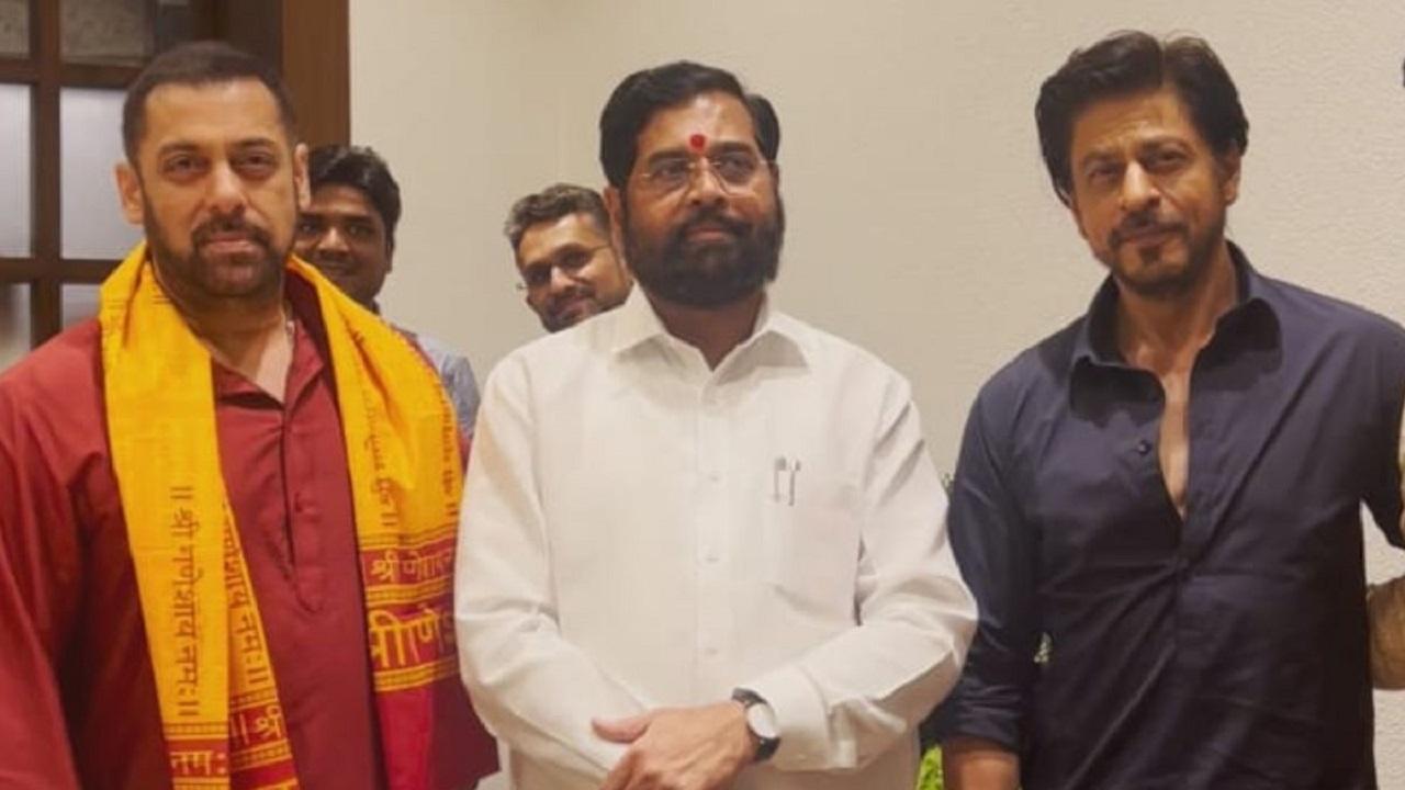 Tiger and Pathaan Unite At Maharashtra CM Eknath Shinde`s Ganpati Function