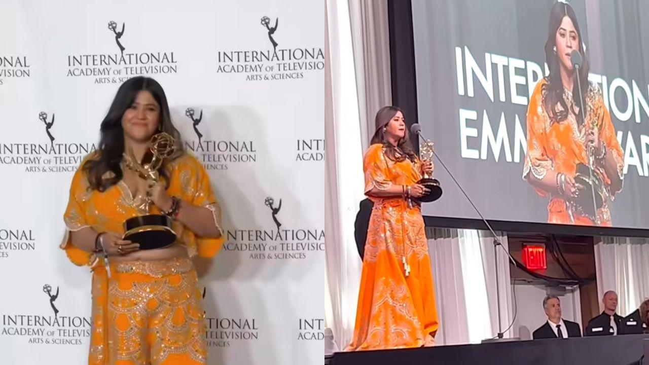 International Emmy Awards 2023: Ekta Kapoor `Brings Home Emmy`