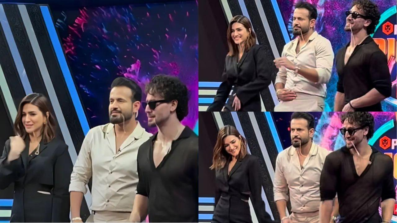 Watch! Kriti Sanon and Tiger Shroff Getting Irrfan Pathan To Dance