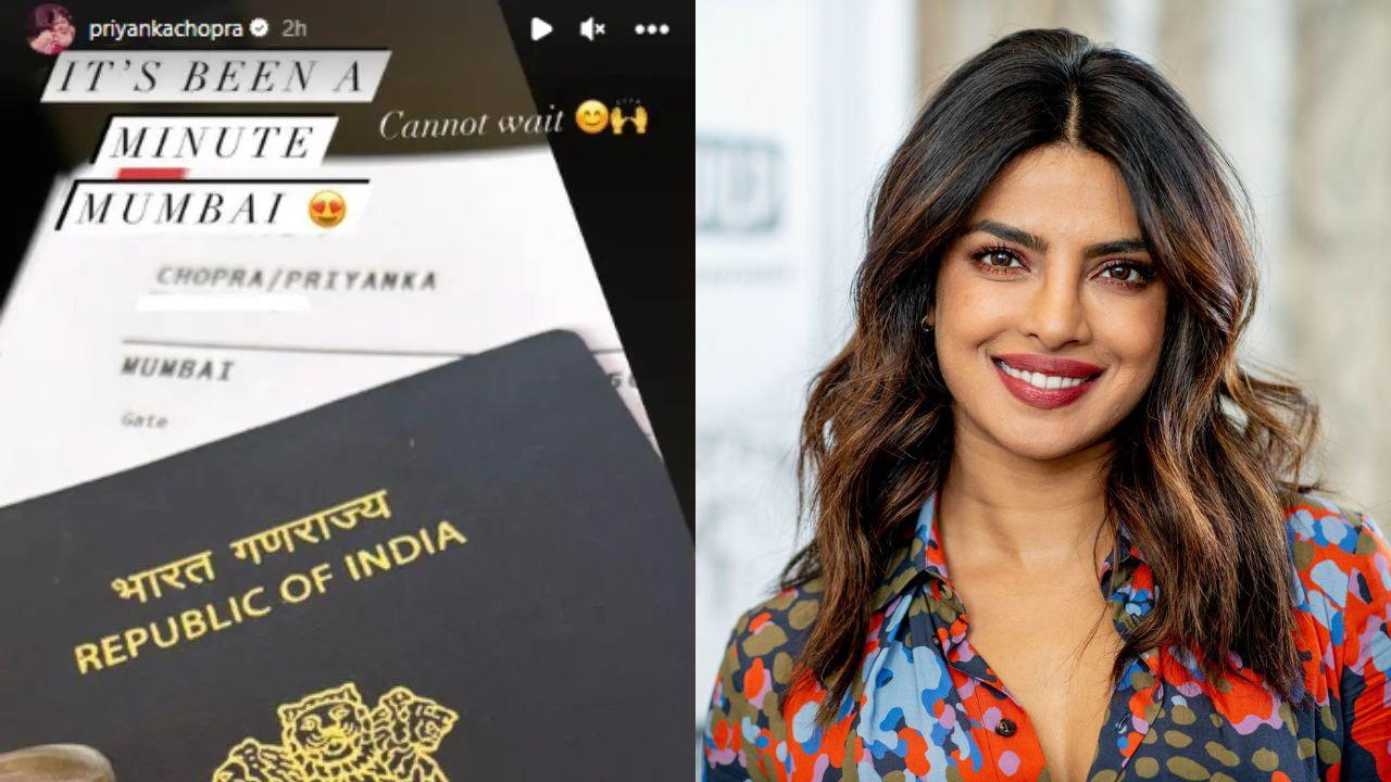 Priyanka Chopra Is Excited as She Returns to Mumbai!