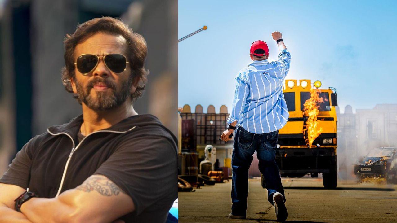 Singham Again: Rohit Shetty Blows Up a Bus on the sets
