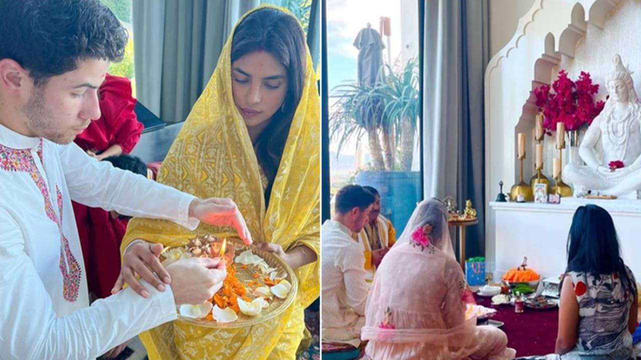 Priyanka Chopra and Nick Jonas celebrate first Mahashivratri after turning parents