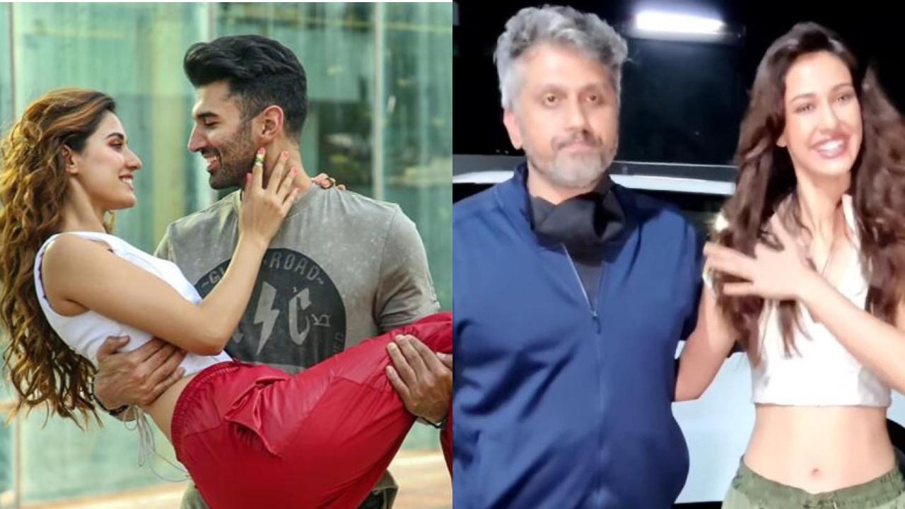 Disha Patani clicked with filmmaker Mohit Suri on the set of Ek Villain 2