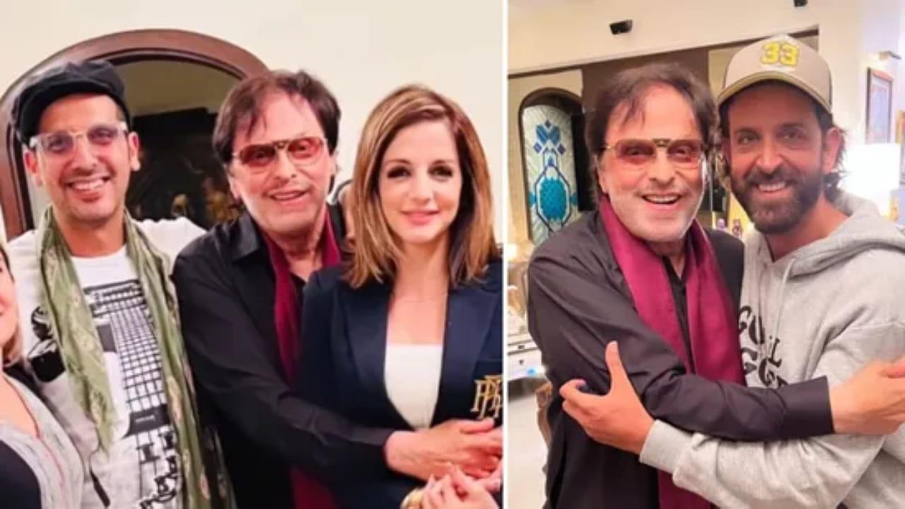 Hrithik Roshan, Sussanne Khan, Farah Khan Ali celebrate Sanjay Khan`s birthday together