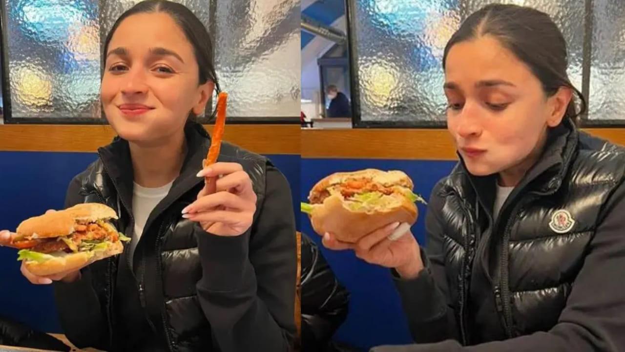 Alia Bhatt celebrates Gangubai Kathiawadi`s success with burger and fries 