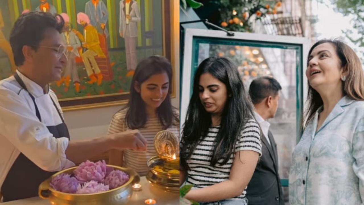 Nita Ambani, Isha Ambani Exude Simplicity At Vikas Khanna`s NY Restaurant