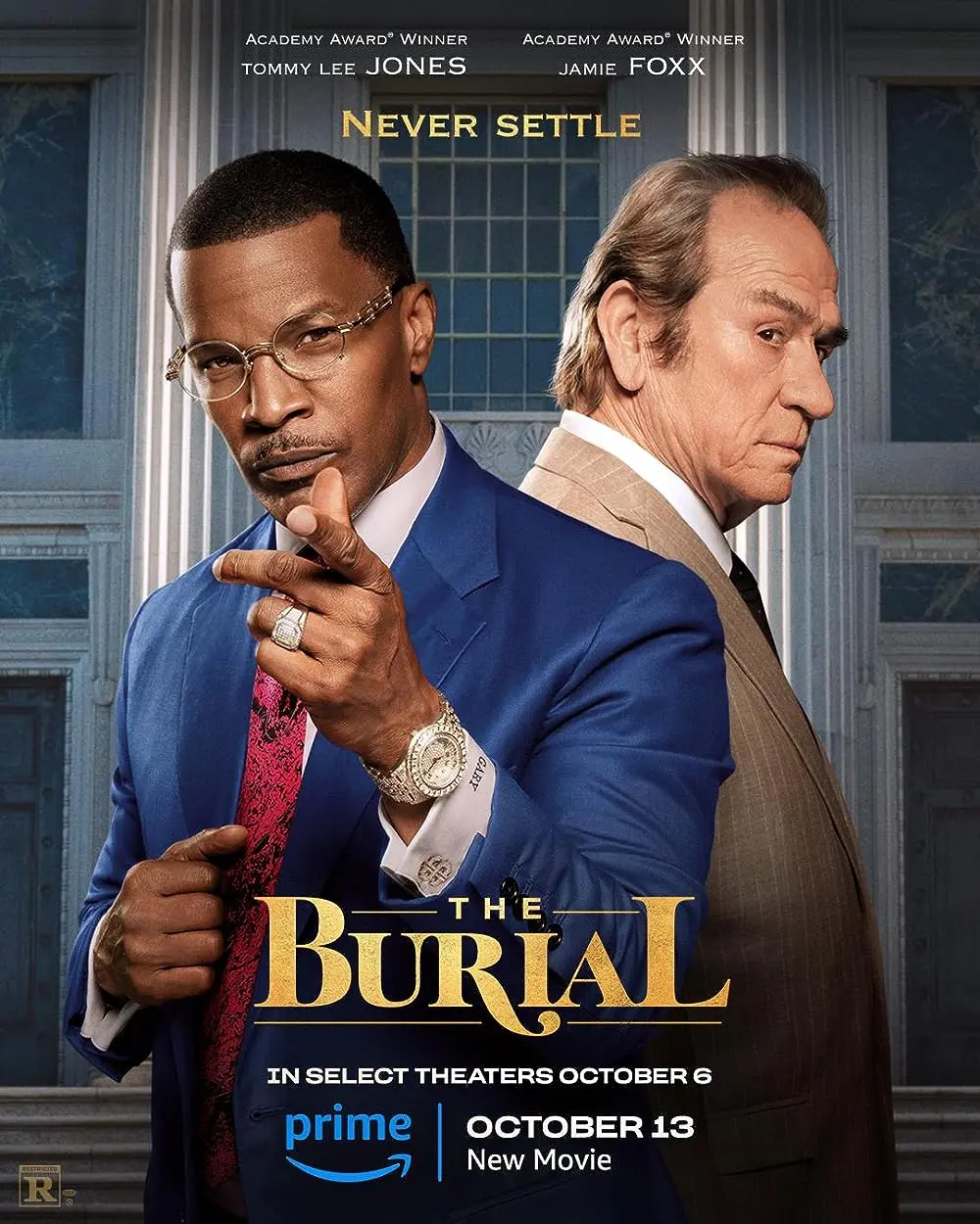 The Burial (October 13) - Streaming on Prime Video
The Burial is a gripping drama inspired by real events. When a simple handshake agreement takes a bitter turn, Jeremiah O`Keefe finds himself in dire straits as a funeral home owner.