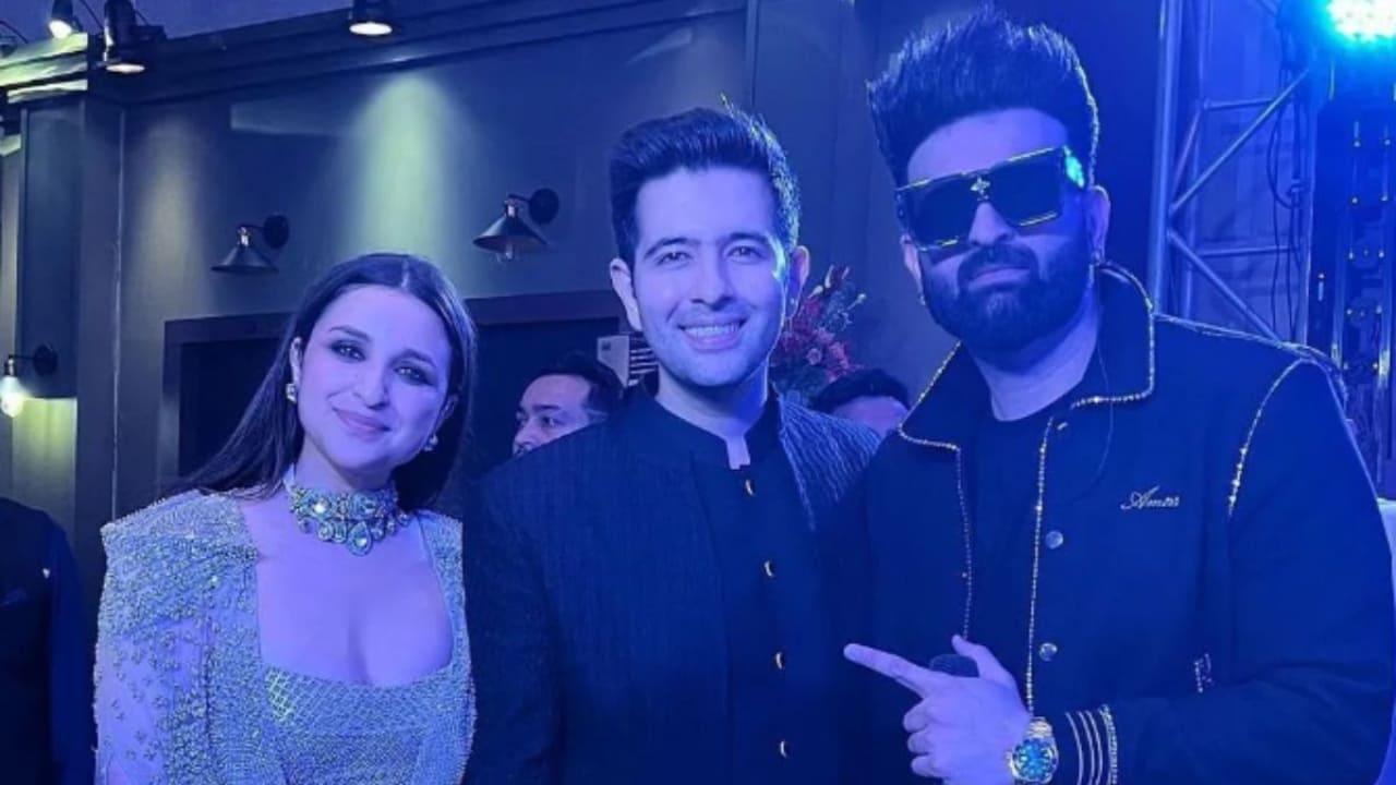 Parineeti Chopra-Raghav Chadha Wedding: Couple`s First Pictures From Sangeet Night Out